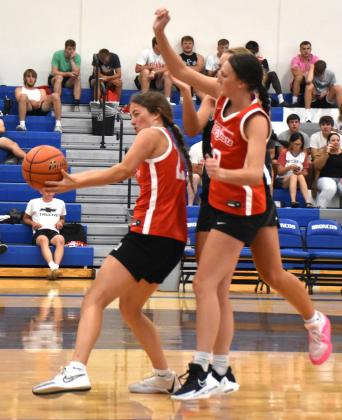 Emma Recker (Osceola) played on the red team at the Centennial All Stars. She had two points (free throws) and three defensive rebounds in the game. PCN photo by Beth Sparrow.