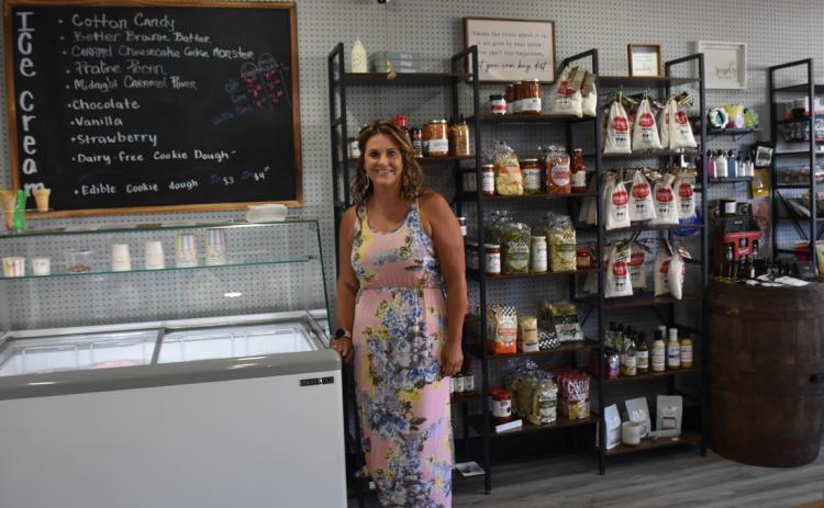 Amanda Thelen opened Hometown Table & Exchange with coffee and specialty ice cream. PCN photo by Beth Sparrow.